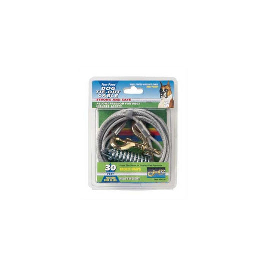 Four Paws Tie-Out Cable Heavy Weight 30 feet For Pet With Love