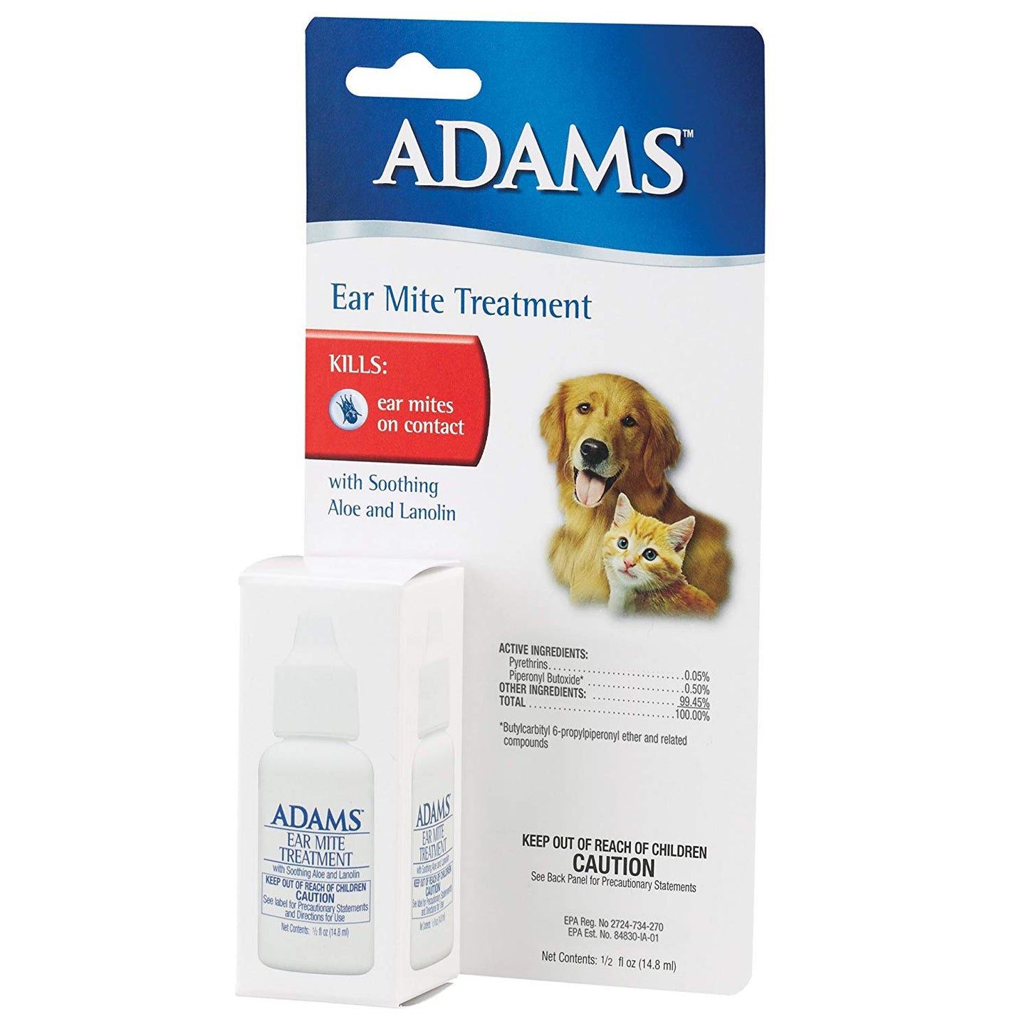 Adams Flea and Tick Ear Mite Treatment 5 ounces For Pet With Love