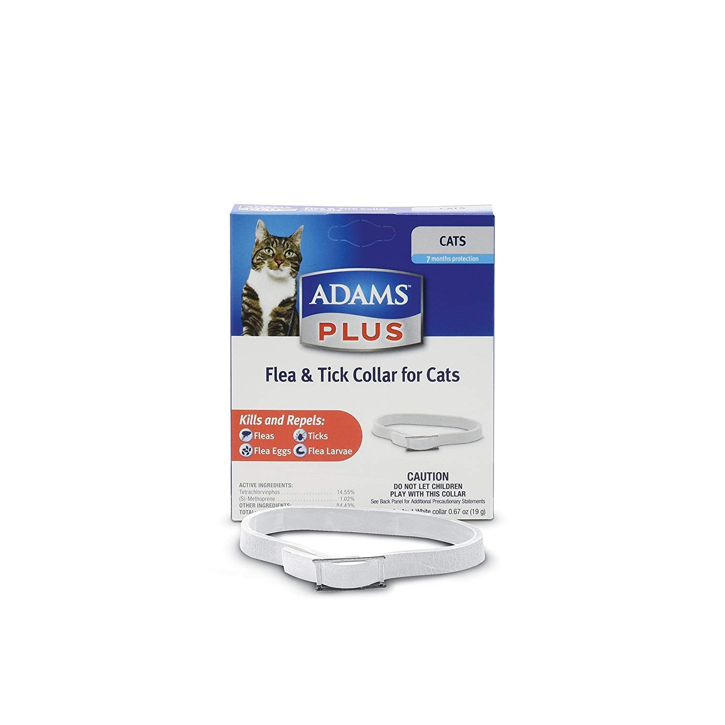 Adams Plus Flea and Tick Collar for Cats and Kittens (Breakaway Collar) For Pet With Love