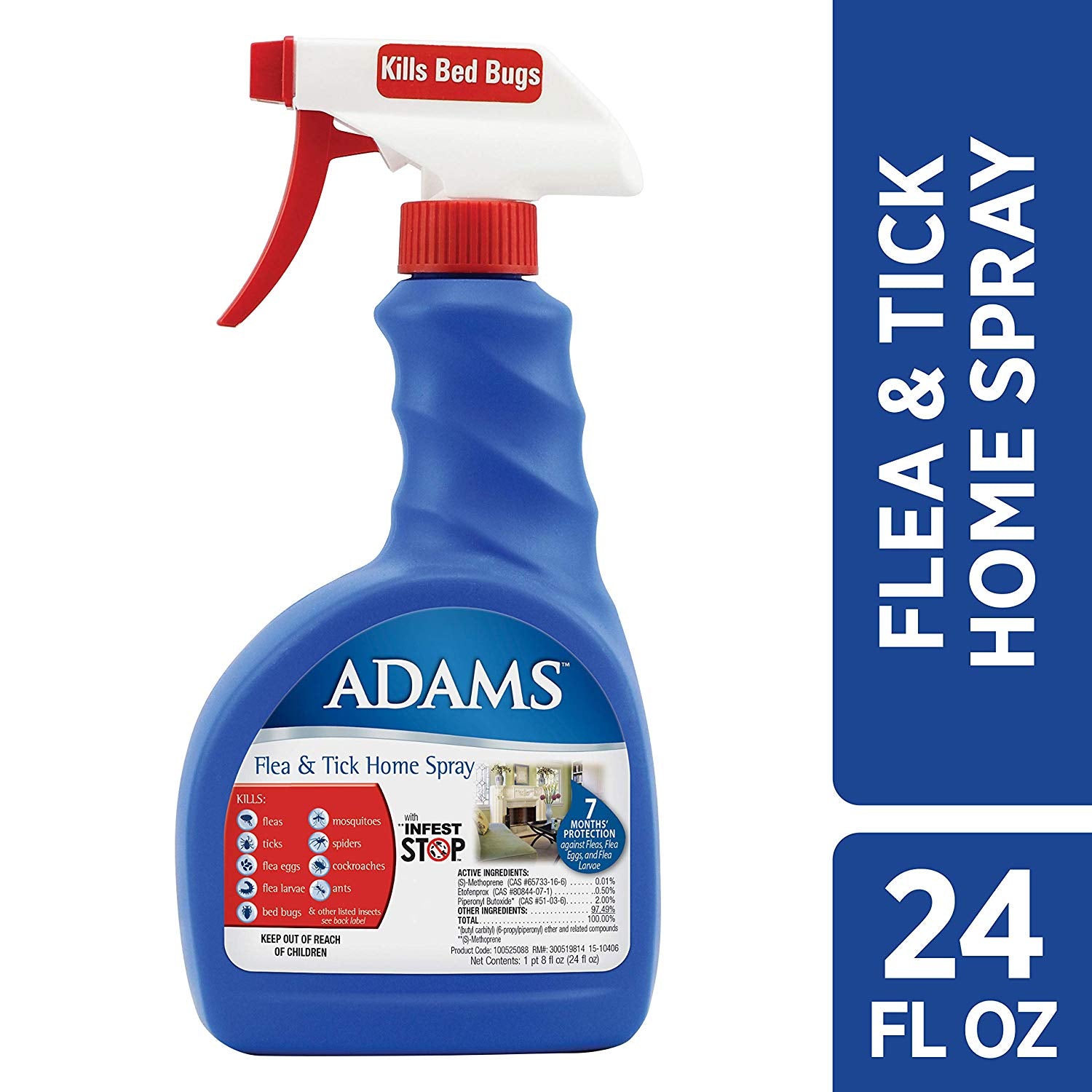 Adams Flea and Tick Home Spray 24 ounces For Pet With Love