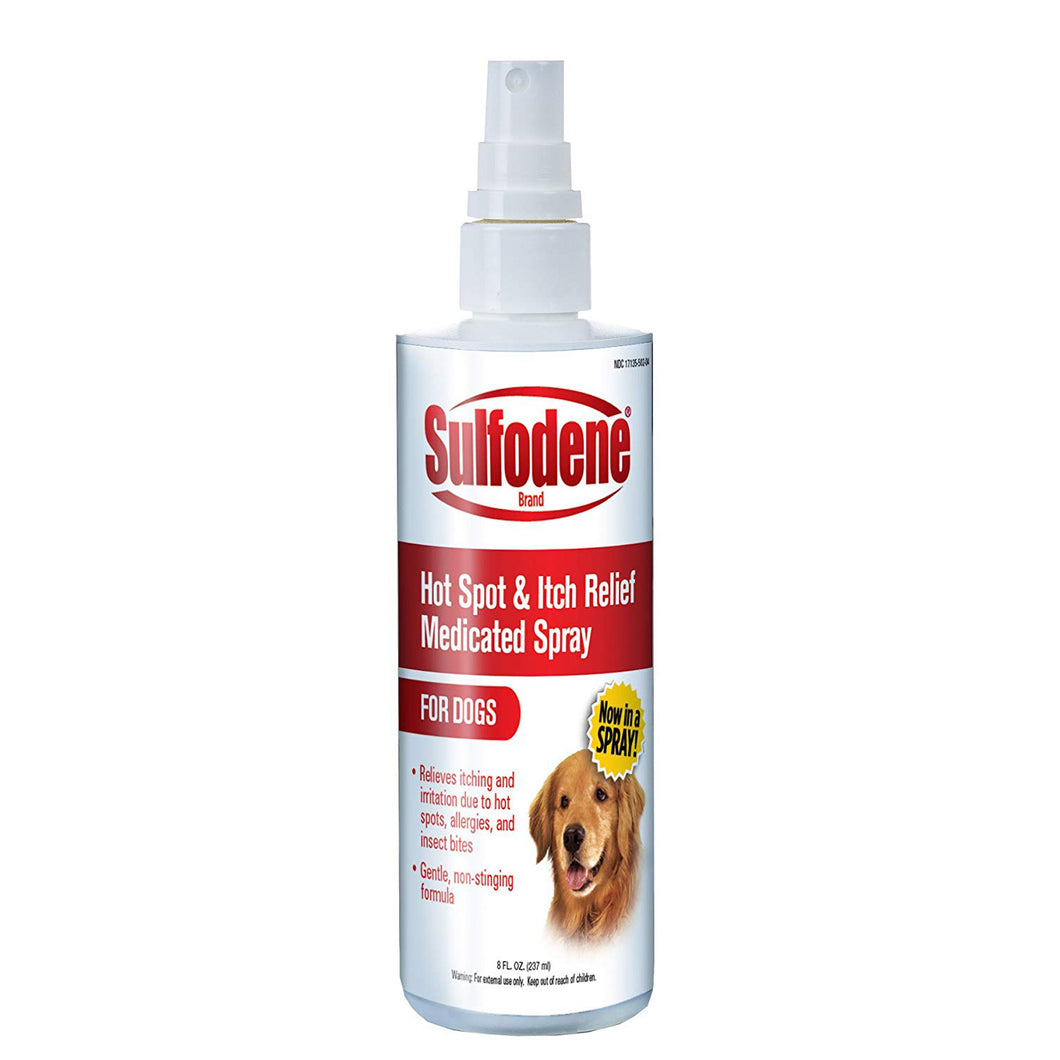 Sulfodene Medicated Hot Spot and Itch Relief Spray for Dogs