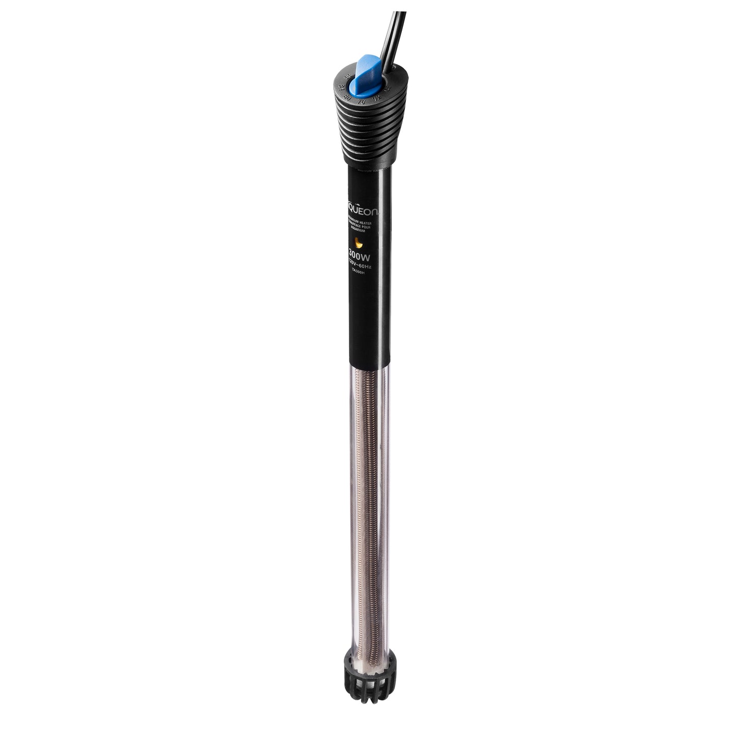 Aqueon Submersible Glass Heater 300 watts Black/Silver 3.5 x 1.5 x 16.25 For Pet With Love