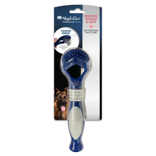 Four Paws Magic Coat Instant mat Removing Comb Black For Pet With Love