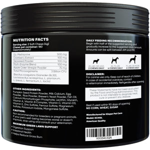 Kinpur Pet Care Cranberry Dog Urine Neutralizer for Lawn with Probiotics 180 Ct