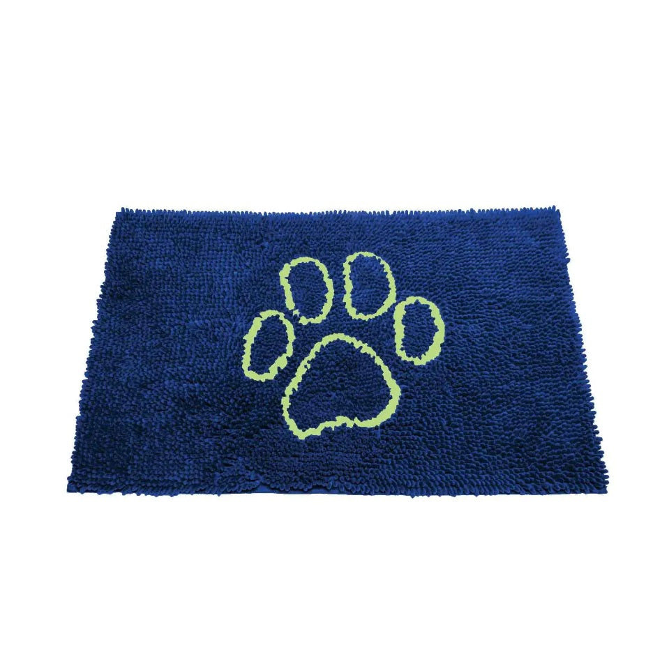 DGS Pet Products Dirty Dog Door Mat Medium Marine/Lime Green 31 x 20 x 2 For Pet With Love