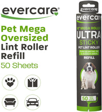 Load image into Gallery viewer, Evercare Mega Roller Ultra Sticky Pet Lint Roller 10 Inch Refill
