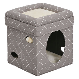 Midwest Curious Cat Cube Mushroom 15.13 x 15.13 x 16.50