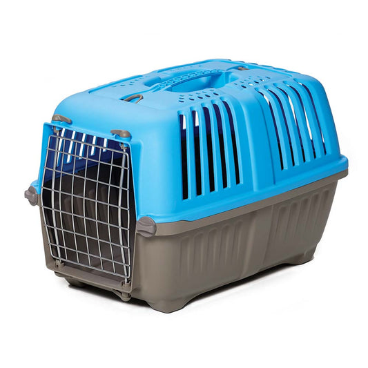 Midwest Spree Plastic Pet Carrier Blue 18.875 x 12.75 x 12.75 For Pet With Love