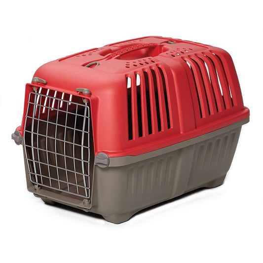 Midwest Spree Plastic Pet Carrier Red 21.875 x 14.25 x 14.25 For Pet With Love