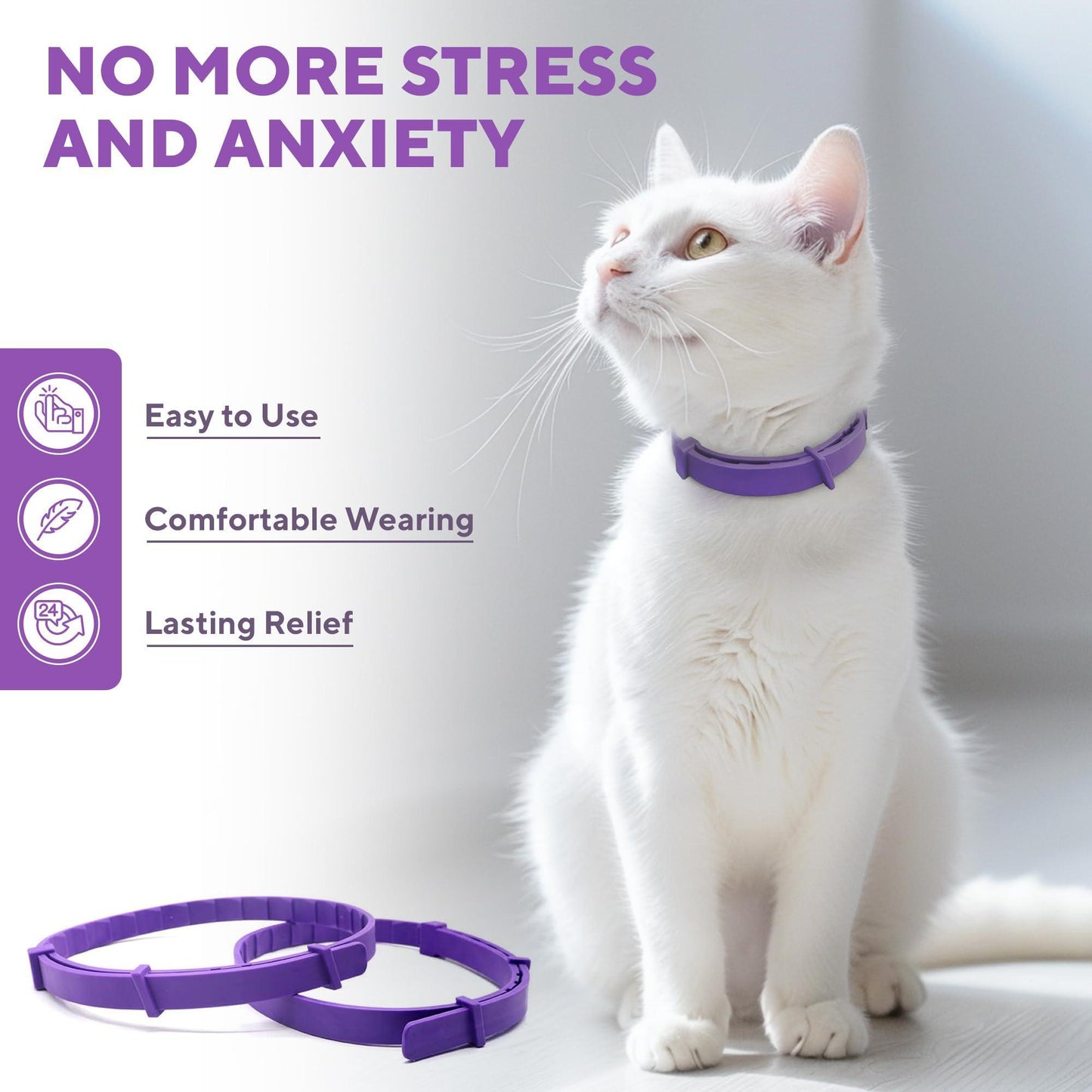 Beloved Pets RELAXIV Cat Calming Stress Relief Collar For Pet With Love