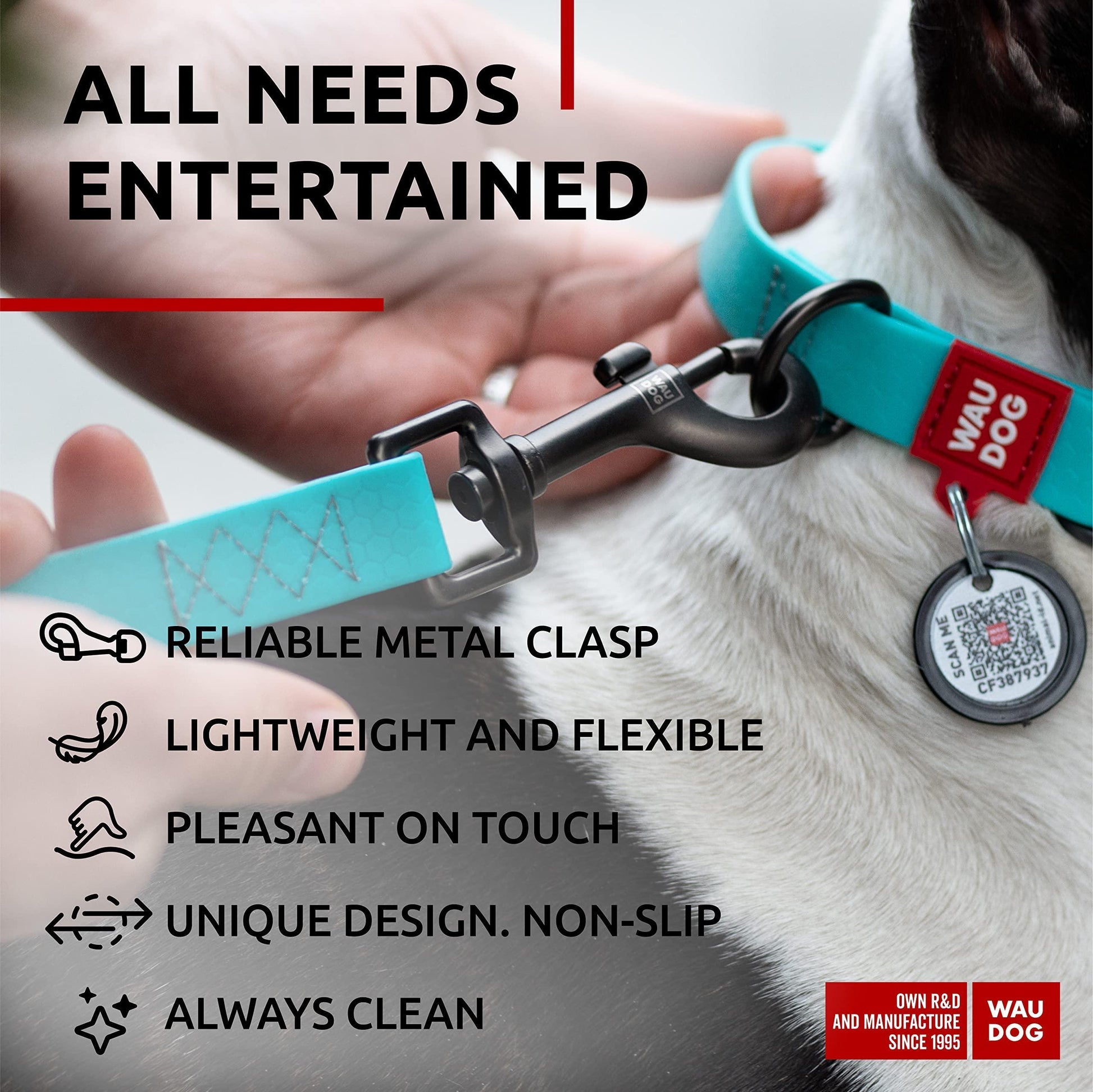 Waterproof Dog Leash 4 Ft   6 Ft   Anti Slip Dog Leash for Large Dogs Small and For Pet With Love
