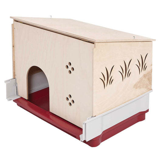 Midwest Wabbitat Deluxe Rabbit Home Wood Hutch Extension Wood 37 x 19 x 20 For Pet With Love
