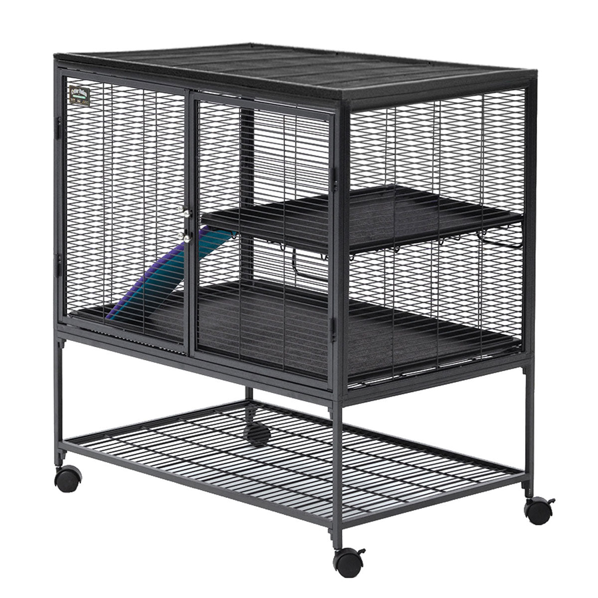 Midwest Critter Nation Single Level Pet Pen Gray 36 x 24 x 39 For Pet With Love
