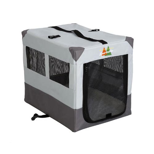 Midwest Canine Camper Sportable Crate Gray 24 x 17.5 x 20.25 For Pet With Love