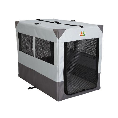 Midwest Canine Camper Sportable Crate Gray 42 x 26 x 32 For Pet With Love