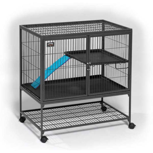 Midwest Ferret Nation Single Unit Cage Gray 36 x 25 x 38.5 For Pet With Love