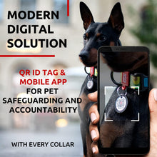 Load image into Gallery viewer, WAUDOG Adjustable Nylon Dog Collar with Durable Plastic Buckle and QR Dog Tag. SMALL (Avocado Print)
