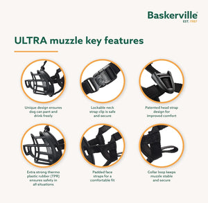 Company of Animals Baskerville Ultra Muzzle for Dogs