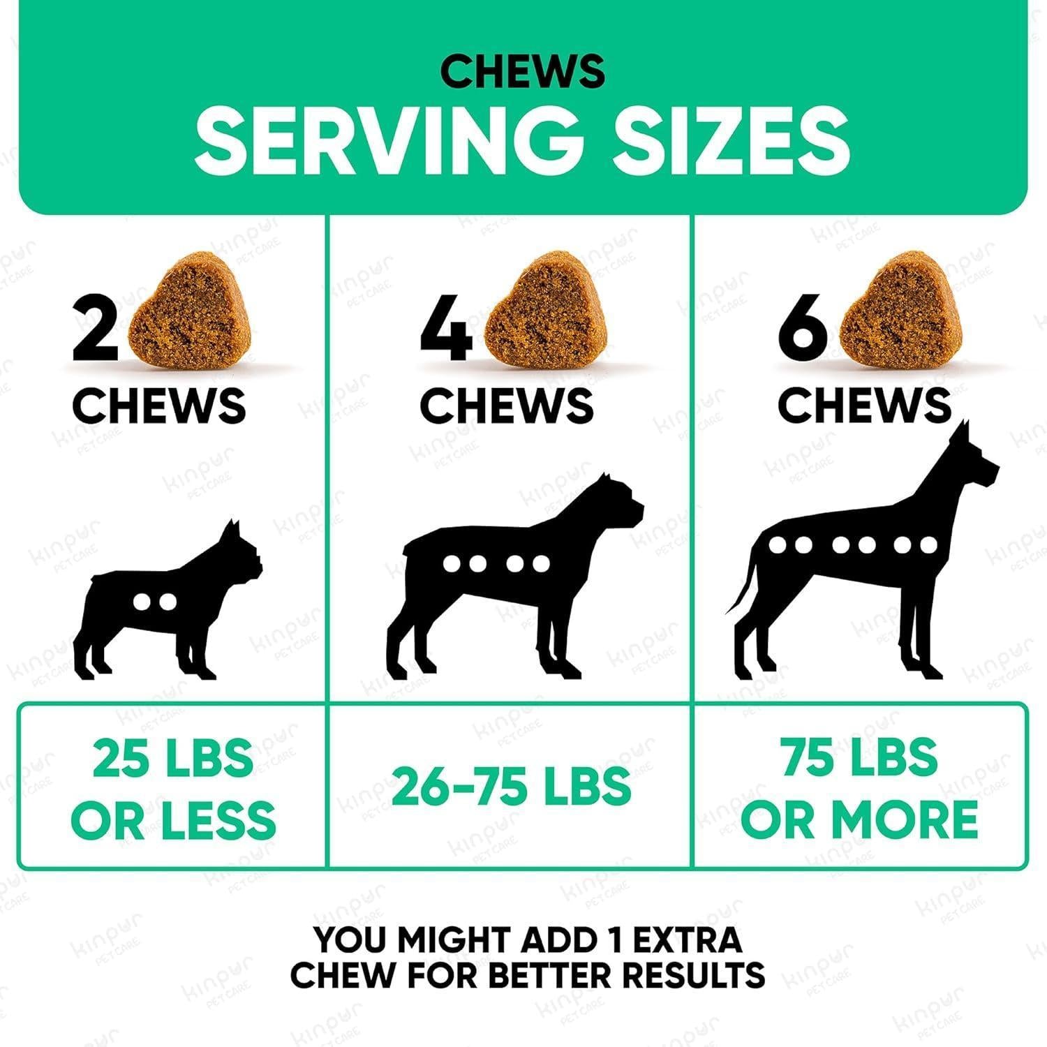 Kinpur Pet Care Natural Dog Allergy Chews  Allergy Relief  180 Anti Itch Immune Treats For Pet With Love