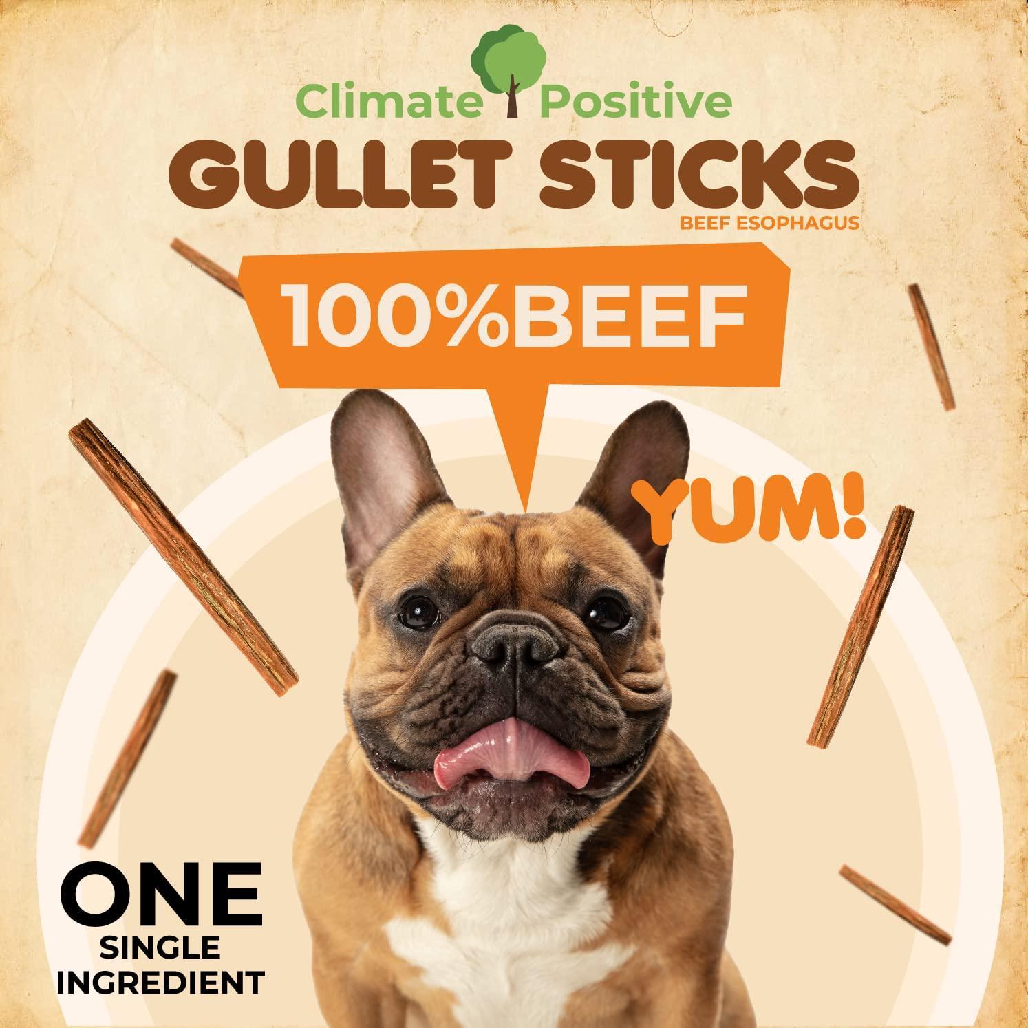 Makondo Pets Gullet Sticks 100% Natural Beef Esophagus Dog Chews 6” 24 Ct For Pet With Love