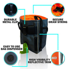 Load image into Gallery viewer, SafetyPUP XD Durable Hi-Viz Belt Clip or Shoulder Carry Dog Treat Training Bag
