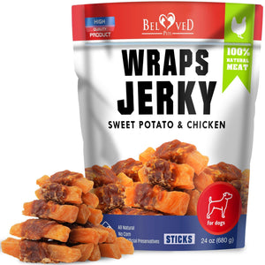 Beloved Pets All Natural Sweet Potato & Chicken Jerky Wraps Dog Treats 24 Oz