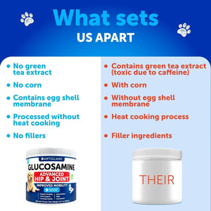 Glucosamine for Dogs   Hip and Joint Supplement for Dogs with Arthritis   Chews