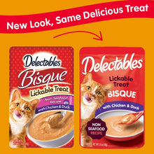 Load image into Gallery viewer, Hartz Delectables Bisque Lickable Treat for Cats Chicken and Duck
