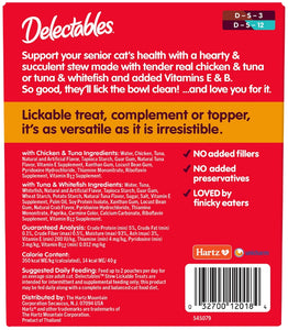 Hartz Delectables Stew Lickable Treat for Senior Cats Variety Pack