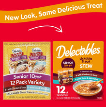 Load image into Gallery viewer, Hartz Delectables Stew Lickable Treat for Senior Cats Variety Pack
