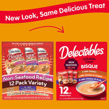 Load image into Gallery viewer, Hartz Delecatbles Bisque Lickable Treat for Cats Variety Pack

