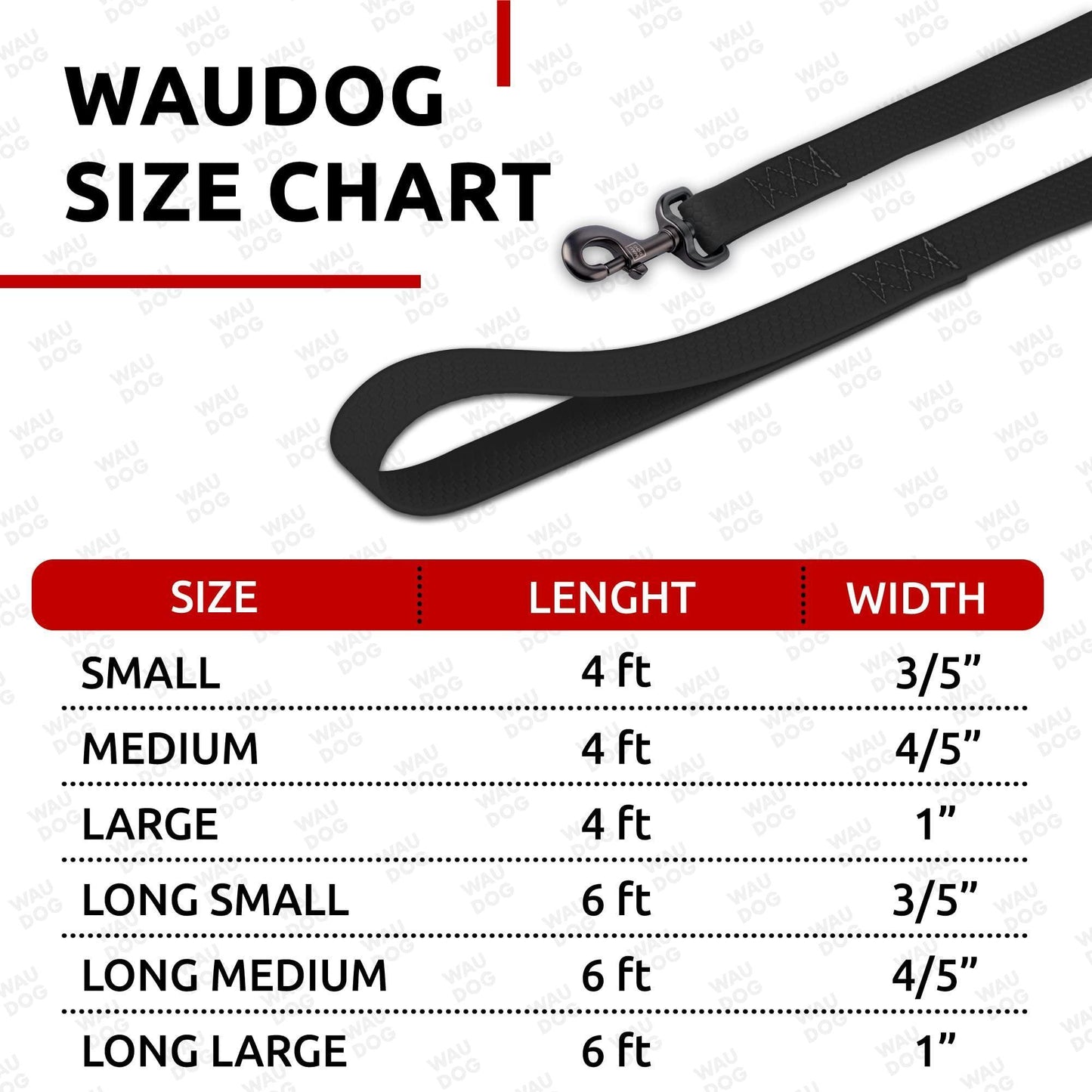 Waterproof Dog Leash 4 Ft   6 Ft   Anti Slip Dog Leash for Large Dogs Small and For Pet With Love
