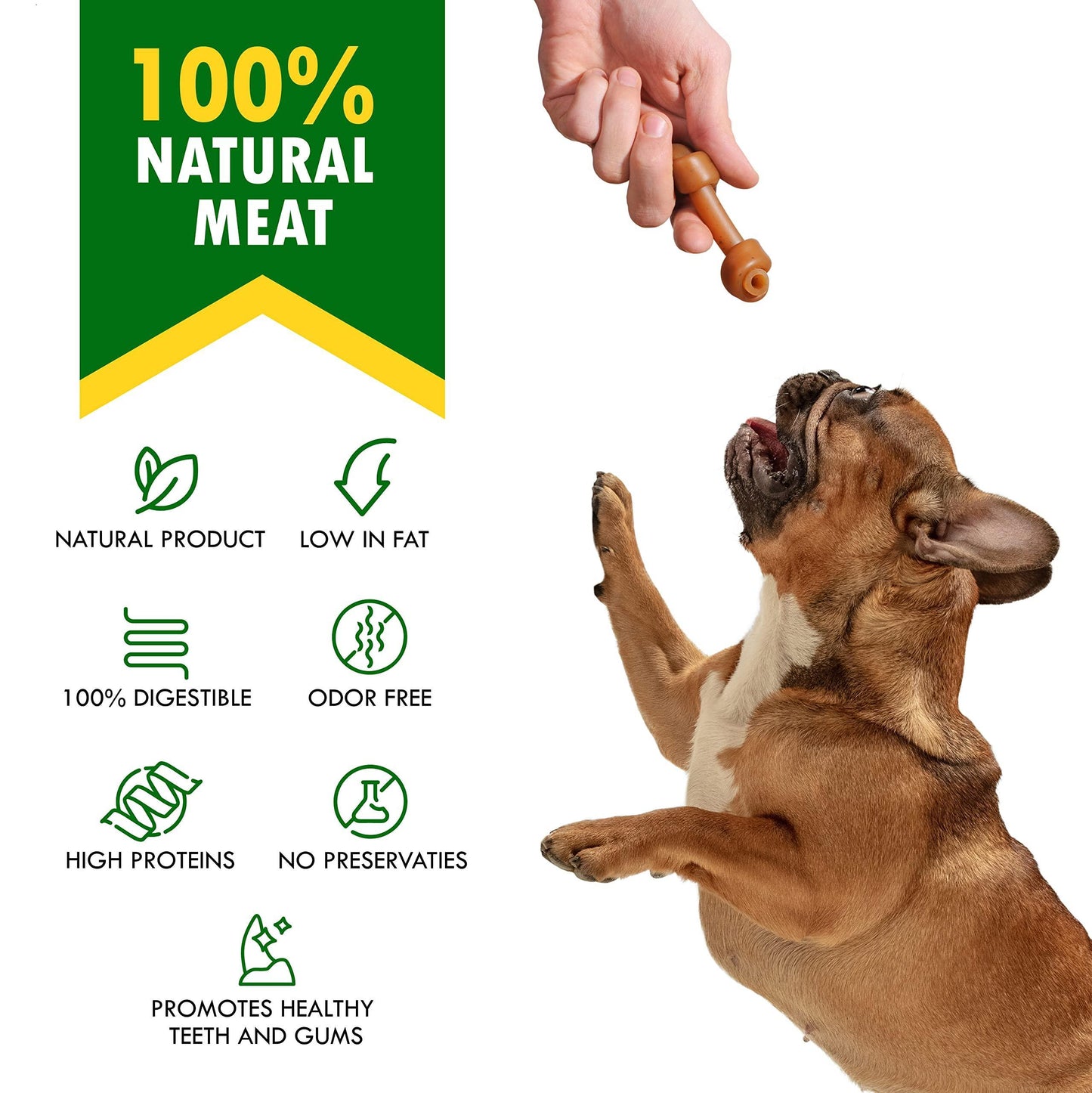 Beloved Pets Peanut Butter Bones with Cranberry Rawhide Free Dog Treats 10.6 Oz For Pet With Love