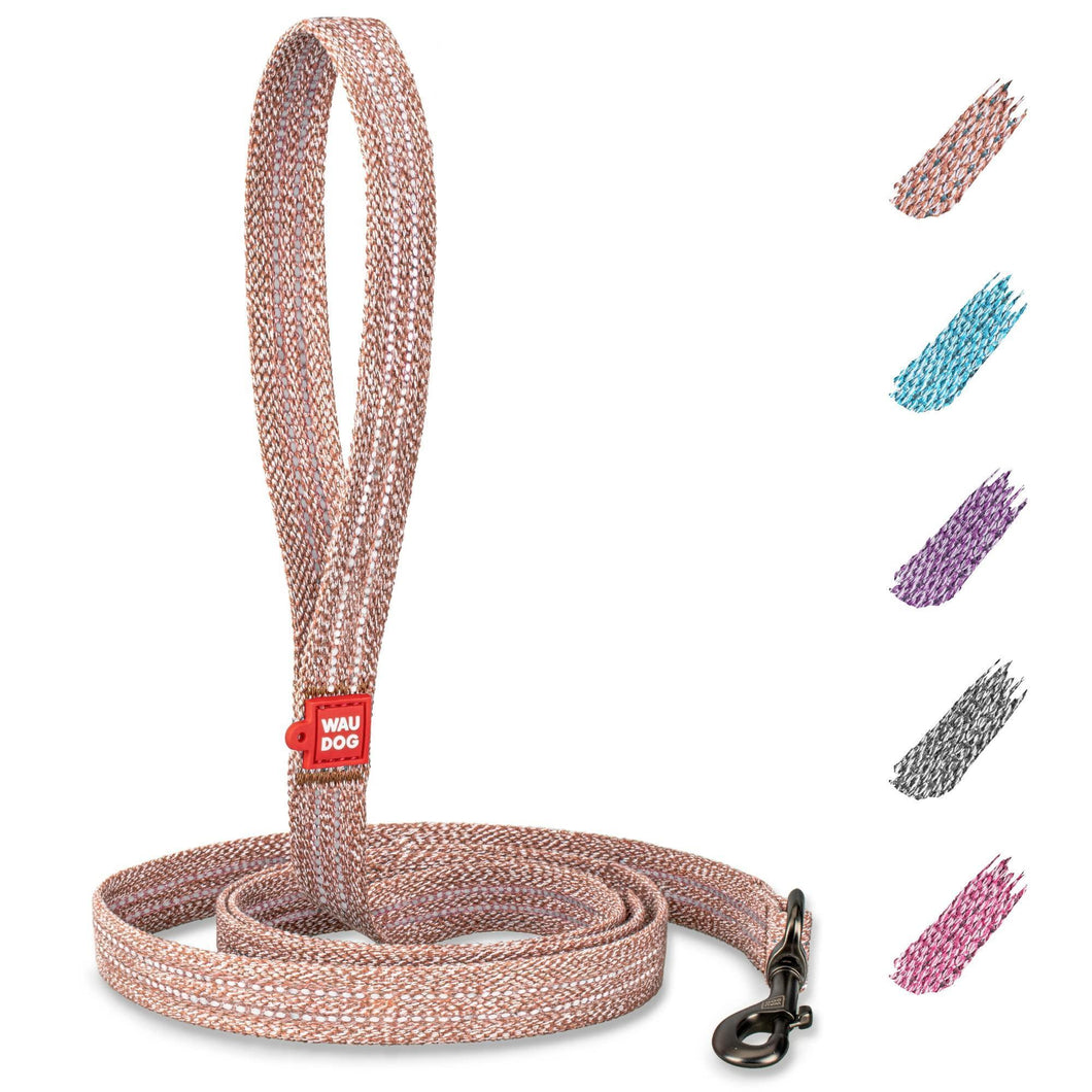 WAUDOG Recycled Cotton Dog Leash 6 Ft   10 Ft Eco Friendly Collar for Small