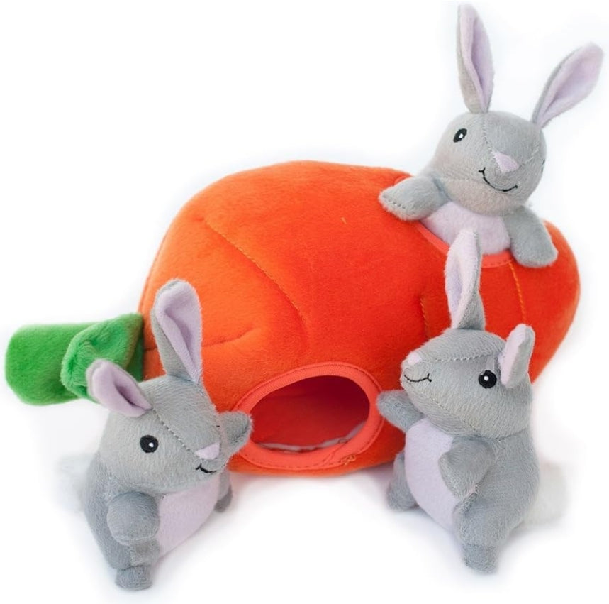 ZippyPaws Interactive Bunny and Carrot Burrow