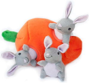 ZippyPaws Interactive Bunny and Carrot Burrow