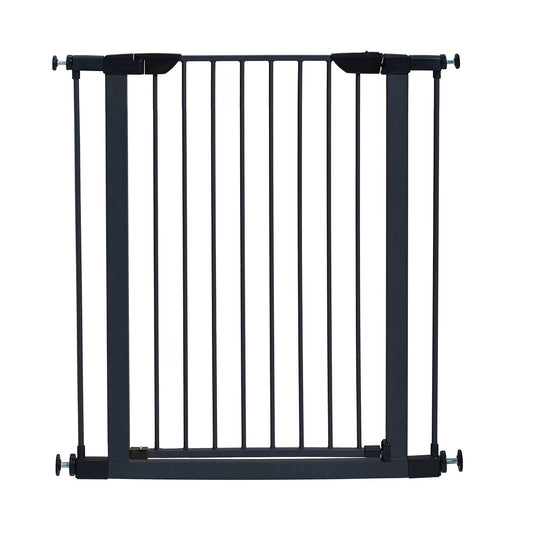 Midwest Glow in the Dark Steel Pressue Mount Pet Gate Tall Graphite 29.5 - 38 x 1 x 39.13 For Pet With Love