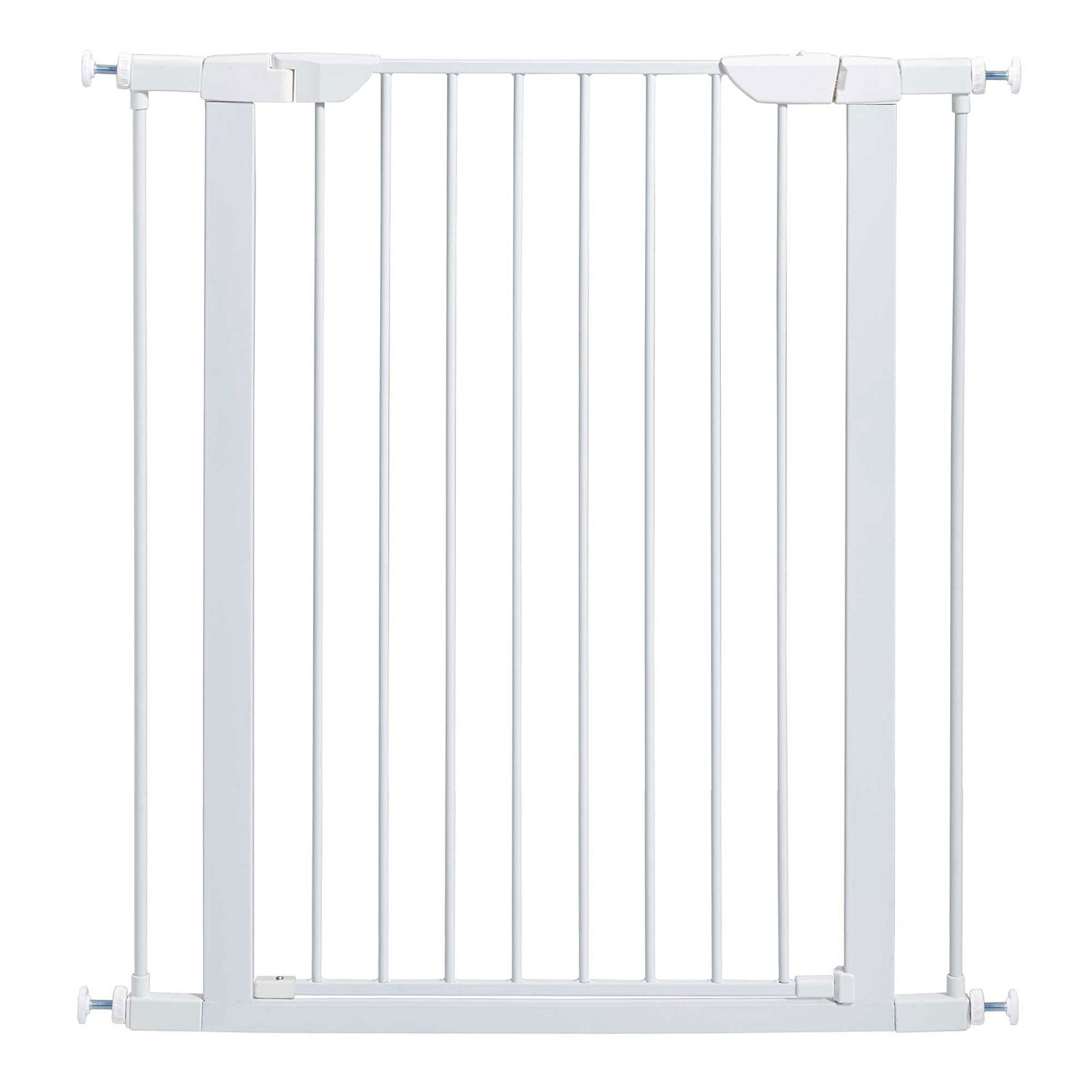 Midwest Glow in the Dark Steel Pressue Mount Pet Gate Tall White 29.5 - 38 x 1 x 39.13 For Pet With Love