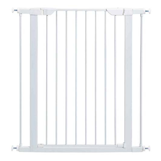 Midwest Glow in the Dark Steel Pressue Mount Pet Gate Tall White 29.5 - 38 x 1 x 39.13 For Pet With Love