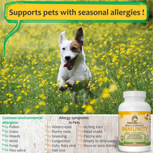 Load image into Gallery viewer, Makondo Pets Allergy Relief and Immune Support Supplement for Dogs 60 Tablets
