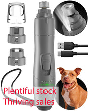 Load image into Gallery viewer, PRIMENS Rechargeable Dog Nail Grinder with LED Light (Gray)
