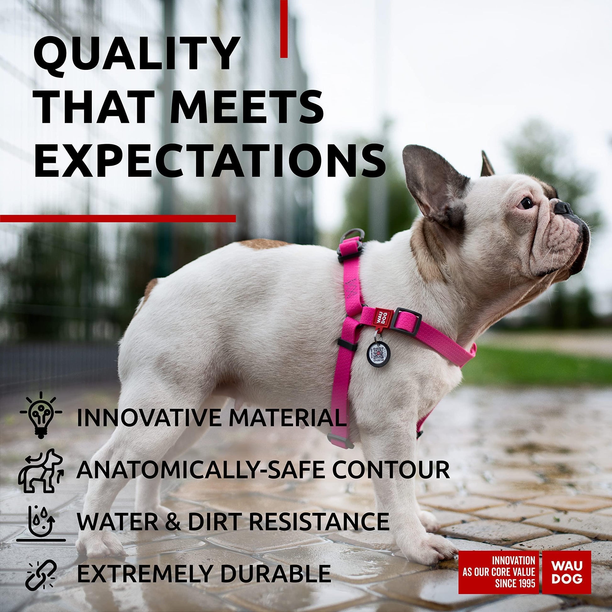 Waterproof Dog Harness   Adjustable Dog Harness for Large Dogs Small and Medium For Pet With Love