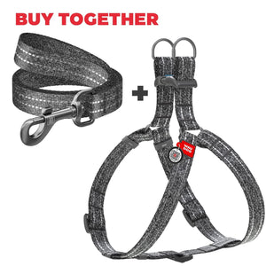 WAUDOG Recycled Cotton Dog Harness Eco Friendly Dog Harness for Small Dogs Medium & Large