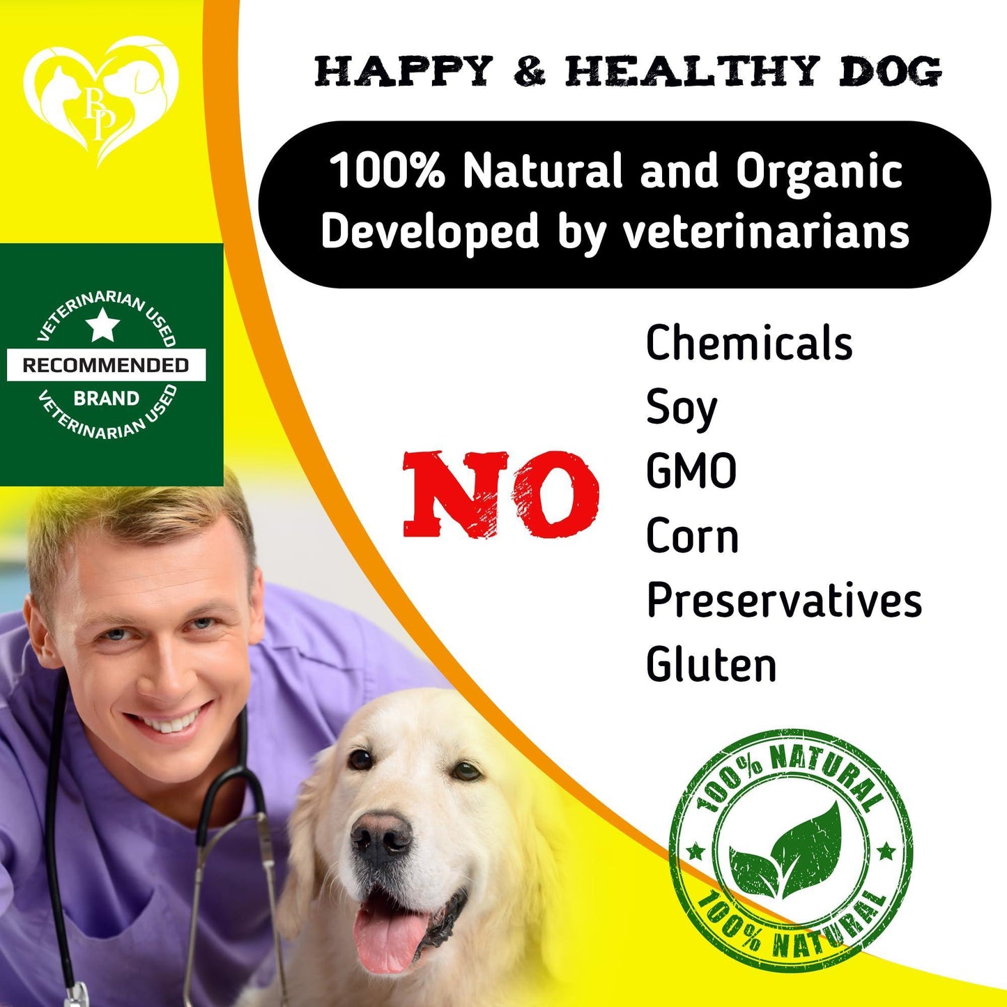 Beloved Pets Dog Immune Supplement Anti Itch & Allergy Relief with Probiotic 140 Ct For Pet With Love
