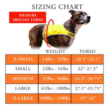 Load image into Gallery viewer, Lite Dog Vest. Coverage to Mid Back. Reflective Hi Visibility Fluorescent
