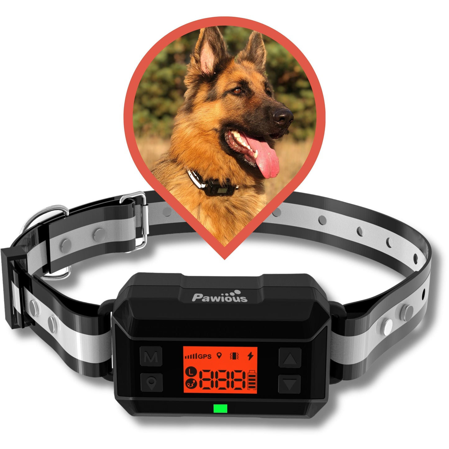 Pawious GPS Dog Fence F810 Pro   2nd Gen with GPS Signal Boost   Wireless Dog For Pet With Love