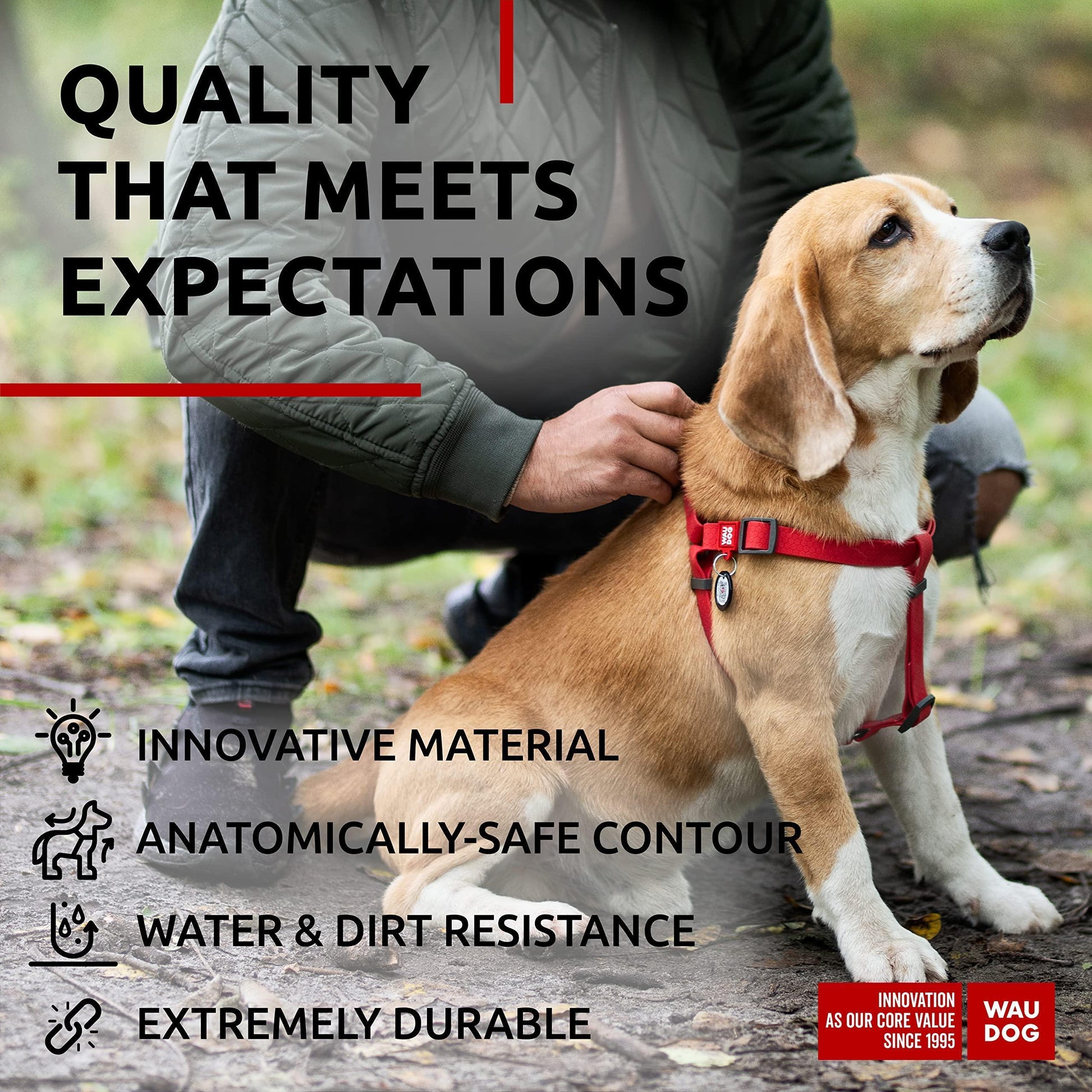 Waterproof Dog Harness   Adjustable Dog Harness for Large Dogs Small and Medium For Pet With Love