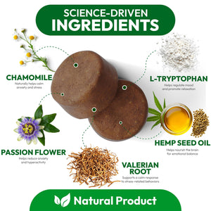 PETSOLOGY Hemp Calming Chews for Dogs. Anxiety Relief, Stress Relief, Separation Aid 170 Chews