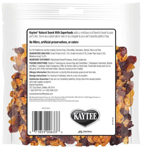 Kaytee Natural Snack with Superfoods Cranberry and Sweet Potato