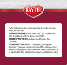 Load image into Gallery viewer, Kaytee Natural Snack with Superfoods Cranberry and Sweet Potato
